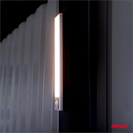 Rechargeable Magnetic LED Lamp with Motion Sensor, 1.2W, 1000mAh, 23cm