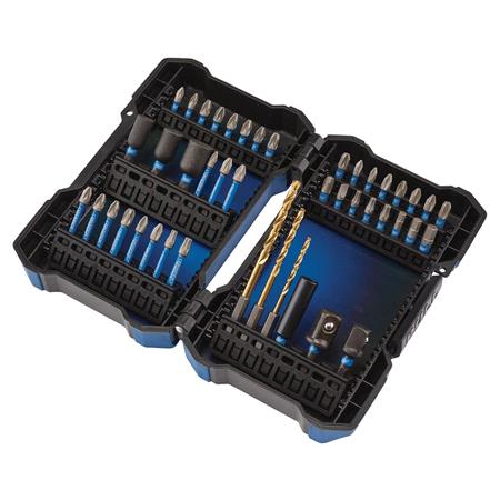 Draper Expert 04931 Impact Screwdriver Bit Set, 1/4" Hex (44 Piece)