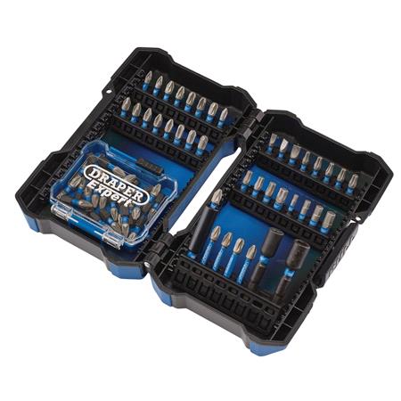 Draper Expert 04932 Impact Screwdriver Bit Set, 1/4" Hex (65 Piece)