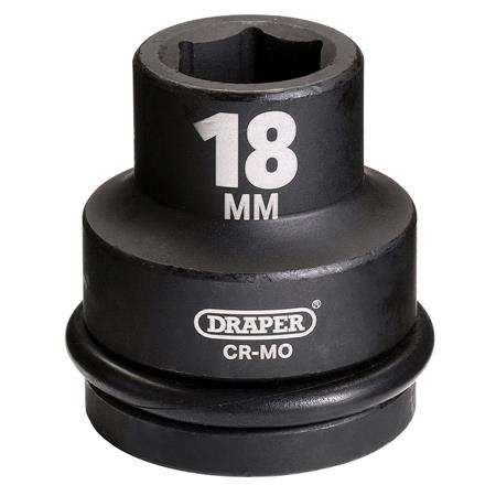 Draper 04999 Hi TORQ Impact Socket, 3/4" Sq. Dr., 18mm