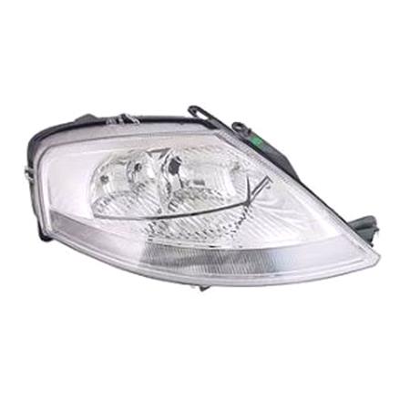 Right Headlamp (Halogen, Takes H1/H7 Bulbs, Original Equipment) for Citroen C3 2002 2009