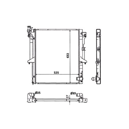 Right HEAD LAMP (Halogen, Takes H1/H7 Bulbs, Original Equipment OEM15 OEL) for Citroen C3  