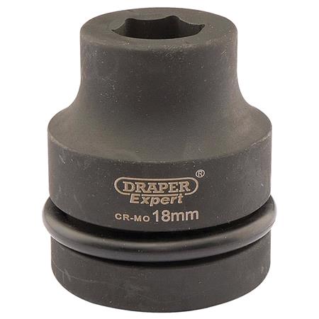 Draper Expert 05099 18mm 1 inch Square Drive Hi Torq 6 Point Impact Socket