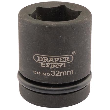 Draper Expert 05112 32mm 1 inch Square Drive Hi Torq 6 Point Impact Socket