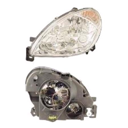 Left Headlamp (Halogen, Without Fog Lamp, Takes H1/H7 Bulbs, Original Equipment) for Citroen XSARA 2003 on