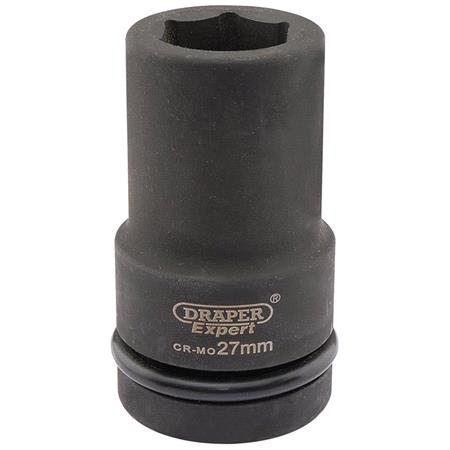 Draper Expert 05142 27mm 1 inch Square Drive Hi Torq 6 Point Deep Impact Socket