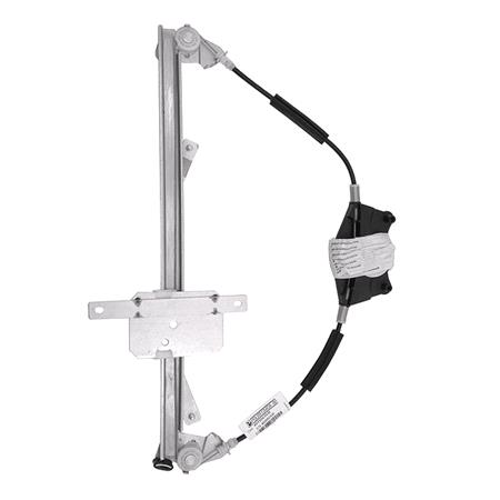 Front Right Electric Window Regulator Mechanism (without motor) for Citroen C4 (LC_), 2004 2010, 4 Door Models, One Touch/AntiPinch Version, holds a motor with 6 or more pins