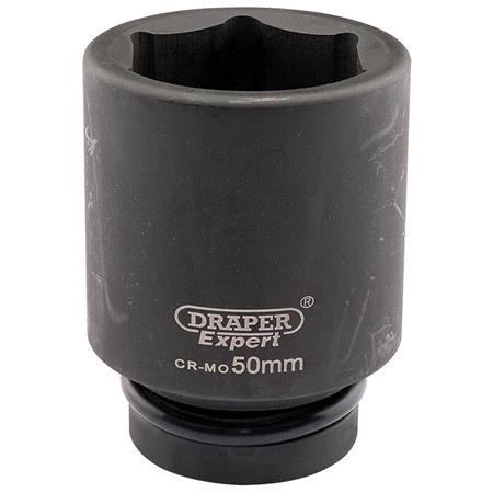 Draper Expert 05155 50mm 1 inch Square Drive Hi Torq 6 Point Deep Impact Socket