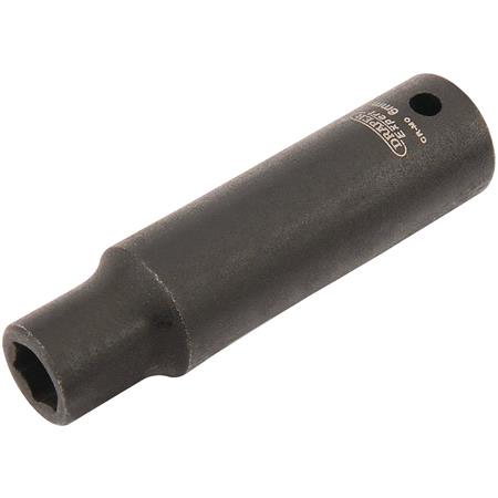 Draper 05184 HI TORQ 6 Point Deep Impact Socket, 1/4" Sq. Dr., 6mm