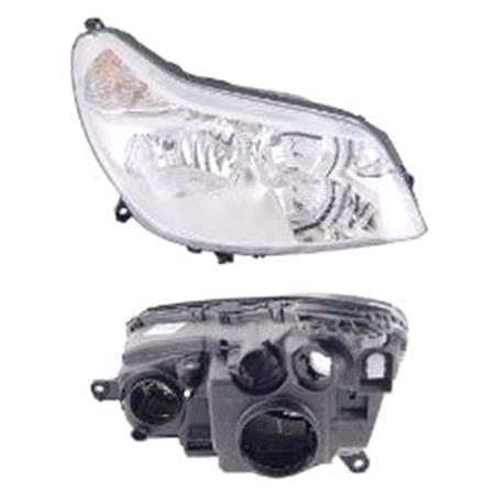 Right Headlamp (Halogen, Original Equipment) for Citroen C5 2005 2008
