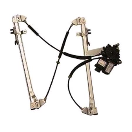 Front Left Electric Window Regulator (with motor, one touch operation) for Citroen XSARA PICASSO (N68), 1999 2008, 4 Door Models, One Touch Version, motor has 4 or more pins
