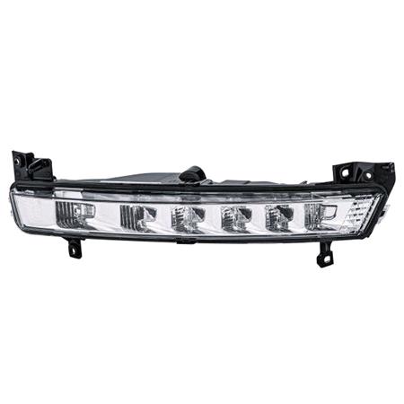 Right Daytime Running Lamp (DRL, LED, In Front Bumper, Original Equipment) for Citroen C4 Picasso 2011 to 2013