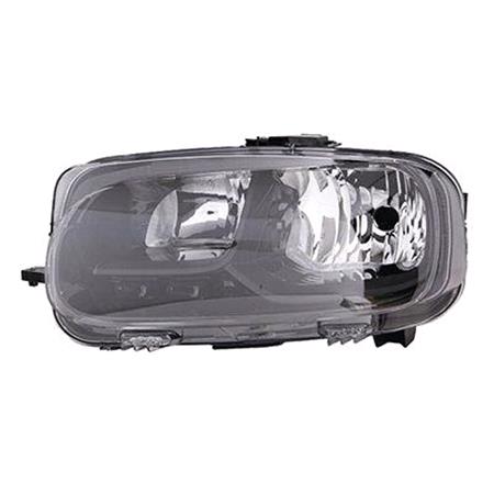 Left Headlamp (Halogen, Takes H7 / H1 Bulb, MPV Models, With Separtate LED Daytime Running Light, Original Equiment) for Citroen BERLINGO 2018 Onwards