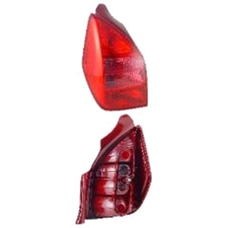 Left Rear Lamp (Reddish Indicator & Reversing Lamp, Supplied Without Bulbholder) for Citroen C2 2003 2005