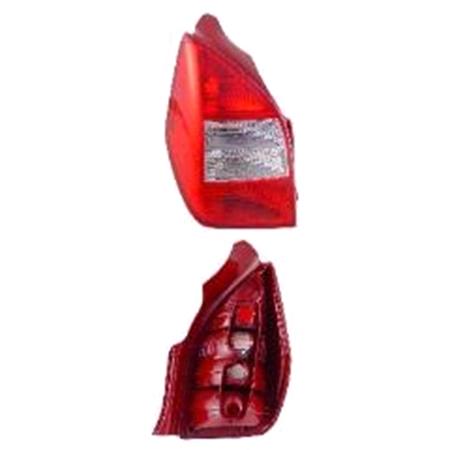 Left Rear Lamp (Clear Indicator & Reversing Lamp, Supplied Without Bulb Holder) for Citroen C2 ENTERPRISE 2005 on