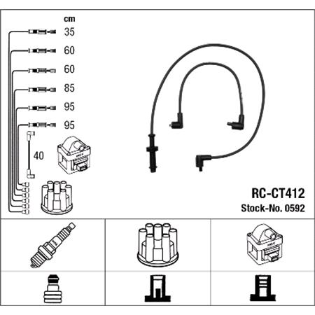 NGK Ignition Leads   0592