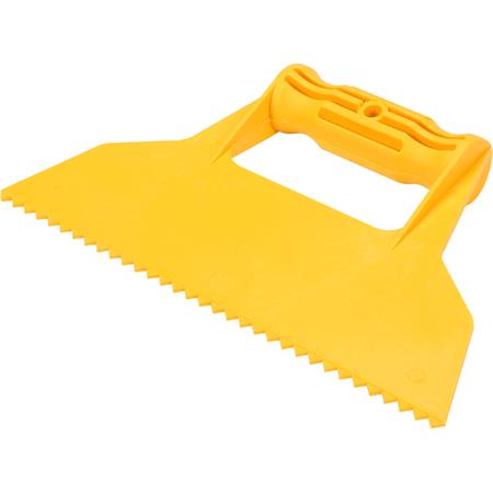 Putty Knife with truncated teeth