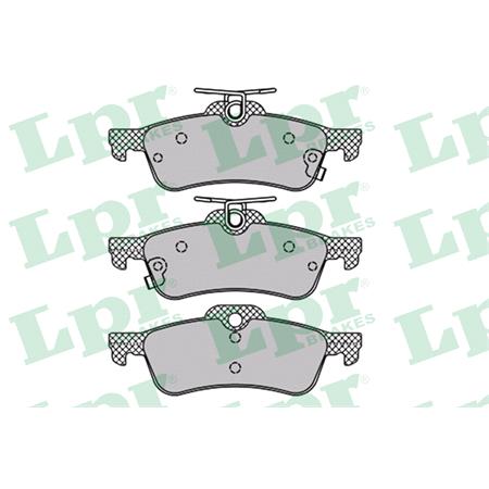 LPR Rear Brake Pads (Full set for Rear Axle)