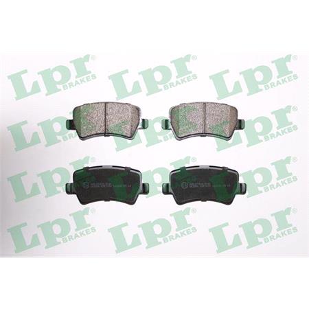 LPR Rear Brake Pads (Full set for Rear Axle)   05P1474