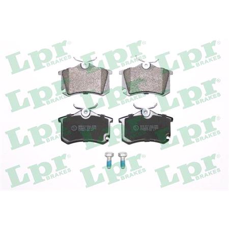 LPR Rear Brake Pads (Full set for Rear Axle)