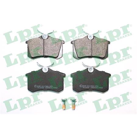 LPR Rear Brake Pads (Full set for Rear Axle)