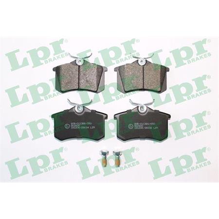 LPR Rear Brake Pads (Full set for Rear Axle)