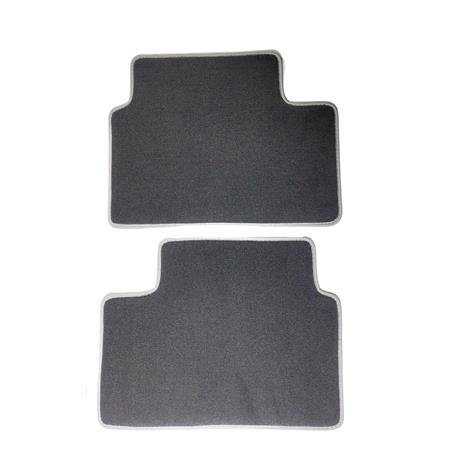 Prestige Tailored Car Mats in Grey for Chevrolet Aveo Saloon 2005 2011   4 Piece   2 Clips In Drivers Mat