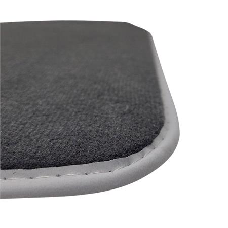 Prestige Tailored Car Mats in Grey for Peugeot 307 2002 2007   2 Locating Holes   4 Piece