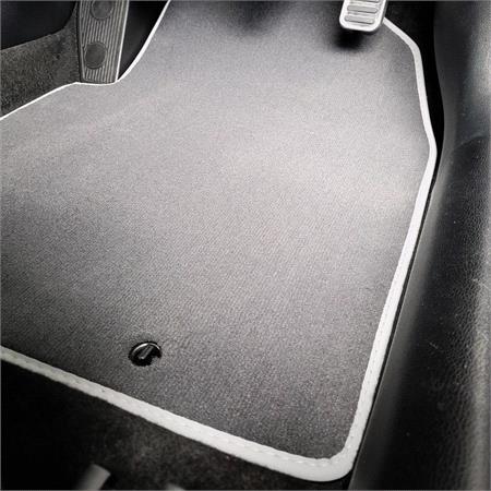 Prestige Tailored Car Mats in Grey for Peugeot 307 2002 2007   2 Locating Holes   4 Piece