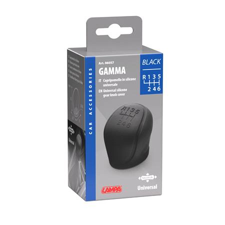 Gamma Black, silicone gear knob cover