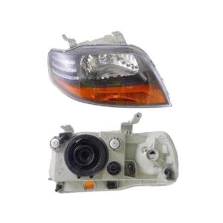 Right Headlamp (Halogen, Takes H4 Bulb. With Load Level Adjustment, Supplied Without Motor) for Holden Barina TK Hatchback 2002 2008