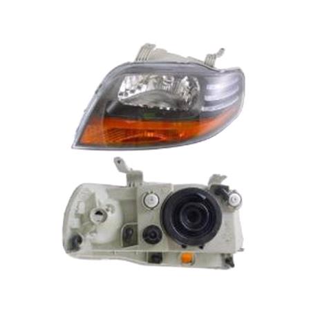 Left Headlamp (Halogen, Takes H4 Bulb. With Load Level Adjustment, Supplied Without Motor) for Daewoo KALOS 2002 2008