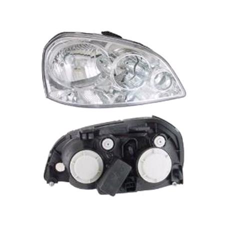 Right Headlamp (Halogen, Takes H1/ H7 Bulbs, Supplied With Motor) for Daewoo NUBIRA Wagon 2003 on