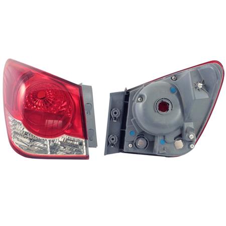 Left Rear Lamp (Outer, On Quarter Panel, Supplied Without Bulbholders, Saloon Only) for Chevrolet CRUZE 2010 on