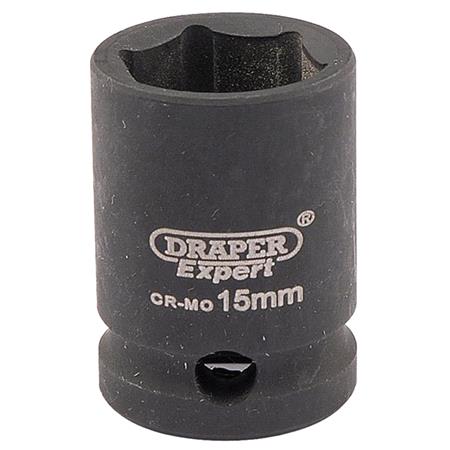 Draper Expert 06875 15mm 3 8 inch Square Drive Hi Torq 6 Point Impact Socket