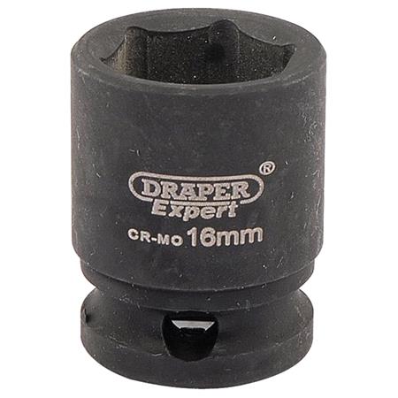 Draper Expert 06876 16mm 3 8 inch Square Drive Hi Torq 6 Point Impact Socket