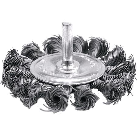 CIRCULAR BRUSH W. SHAFT 75MM, TWISTED W.