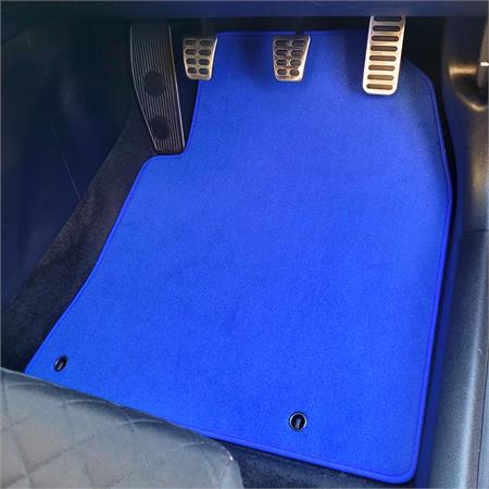Sport Tailored Car Mats in Enzo Blue for Ford Transit Custom 2019 2023 2Pc Front Pass Clip 20.1Cm Manual   2 Piece   4 Clips   ClipType: 0060
