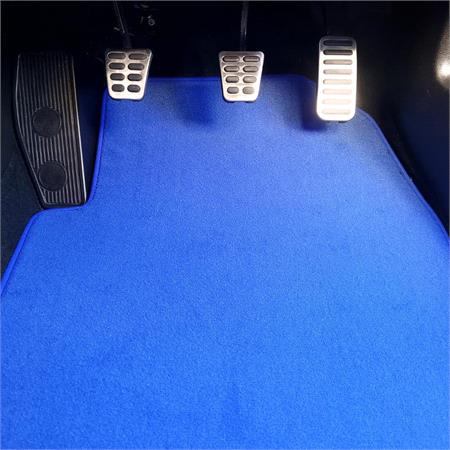 Sport Tailored Car Mats in Enzo Blue for Ford Transit Custom 2019 2023 2Pc Front Pass Clip 20.1Cm Manual   2 Piece   4 Clips   ClipType: 0060