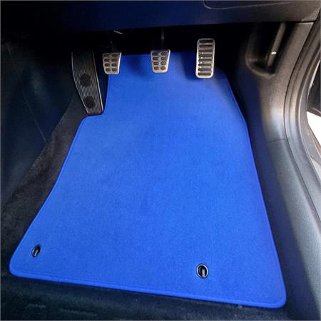 Sport Tailored Car Mats in Enzo Blue for Ford Transit Custom 2019 2023 2Pc Front Pass Clip 20.1Cm Manual   2 Piece   4 Clips   ClipType: 0060