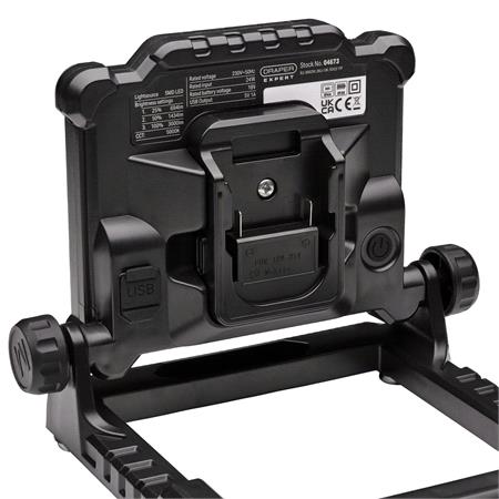 Draper Expert 07070 24W AC/DC Hybrid Work Light Power Tool Battery Adaptor Compatible with Makita for Stock No. 04673