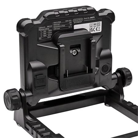 Draper Expert 07071 24W AC/DC Hybrid Work Light Power Tool Battery Adaptor Compatible with Bosch for Stock No. 04673