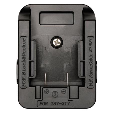 Draper Expert 07072 24W AC/DC Hybrid Work Light Power Tool Battery Adaptor Compatible with BLACK+DECKER, PORTER CABLE and STANLEY for Stock No. 04673 