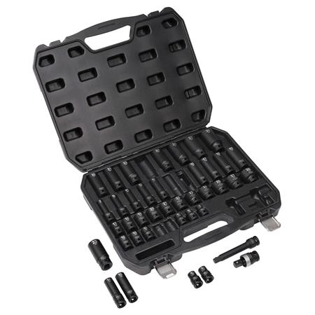 Draper 07106 Hi TORQ Impact Socket Set, 1/2" Sq. Dr. (40 Piece)