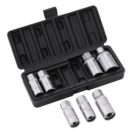 Draper 07119 Stud Extractor Set, 3/8" Sq. Dr., 1/2" Sq. Dr. (7 Piece)