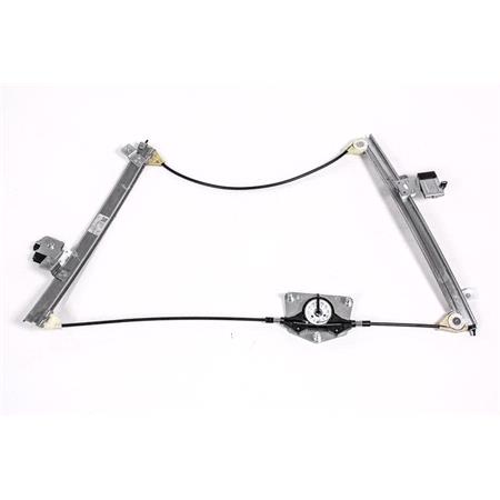 Front Right Electric Window Regulator Mechanism (without motor) for VW PASSAT Estate (3C5), 2005 2011, 4 Door Models, One Touch/AntiPinch Version, holds a motor with 6 or more pins