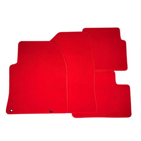 Luxury Tailored Car Mats for Mitsubishi GRANDIS, 2004 2011   Enzo Red   5 Piece   No Clips