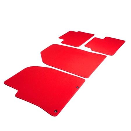 Luxury Tailored Car Mats for Hyundai i30 FASTBACK, 2017 Onwards   Enzo Red   4 Piece   3 Clips