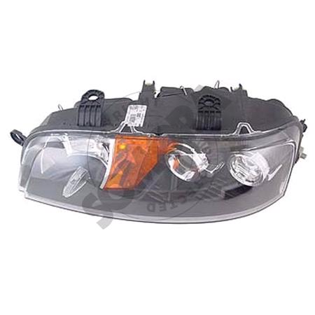 Left Headlamp (H1 + H1 Bulbs, Original Equipment) for Fiat PUNTO 2001 2003