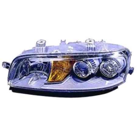 Left Headlamp (Without Fog Lamp, Original Equipment) for Fiat PUNTO 1999 2001